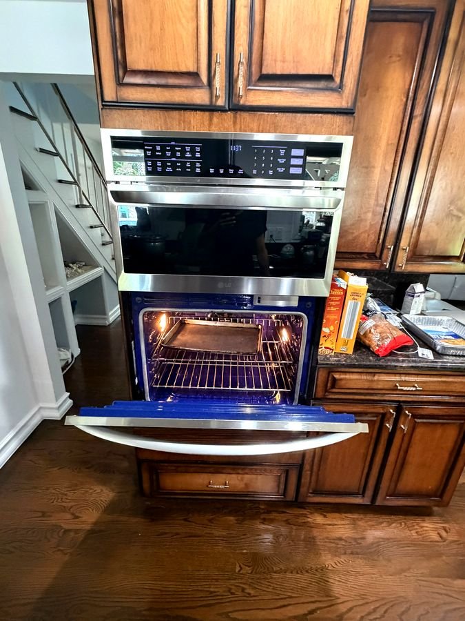 LG double wall oven repair by experienced Lankon Appliance technician