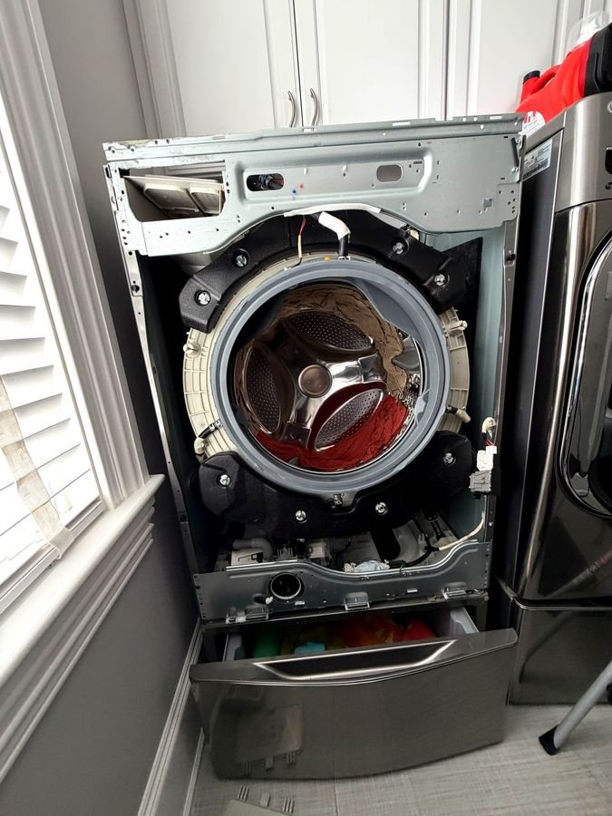 Samsung front-load washer repair by Lankon Appliance technician